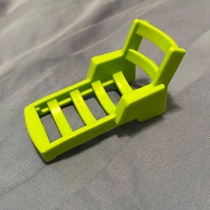 Fisher price little people play family, single, green, lounger lawn chair
